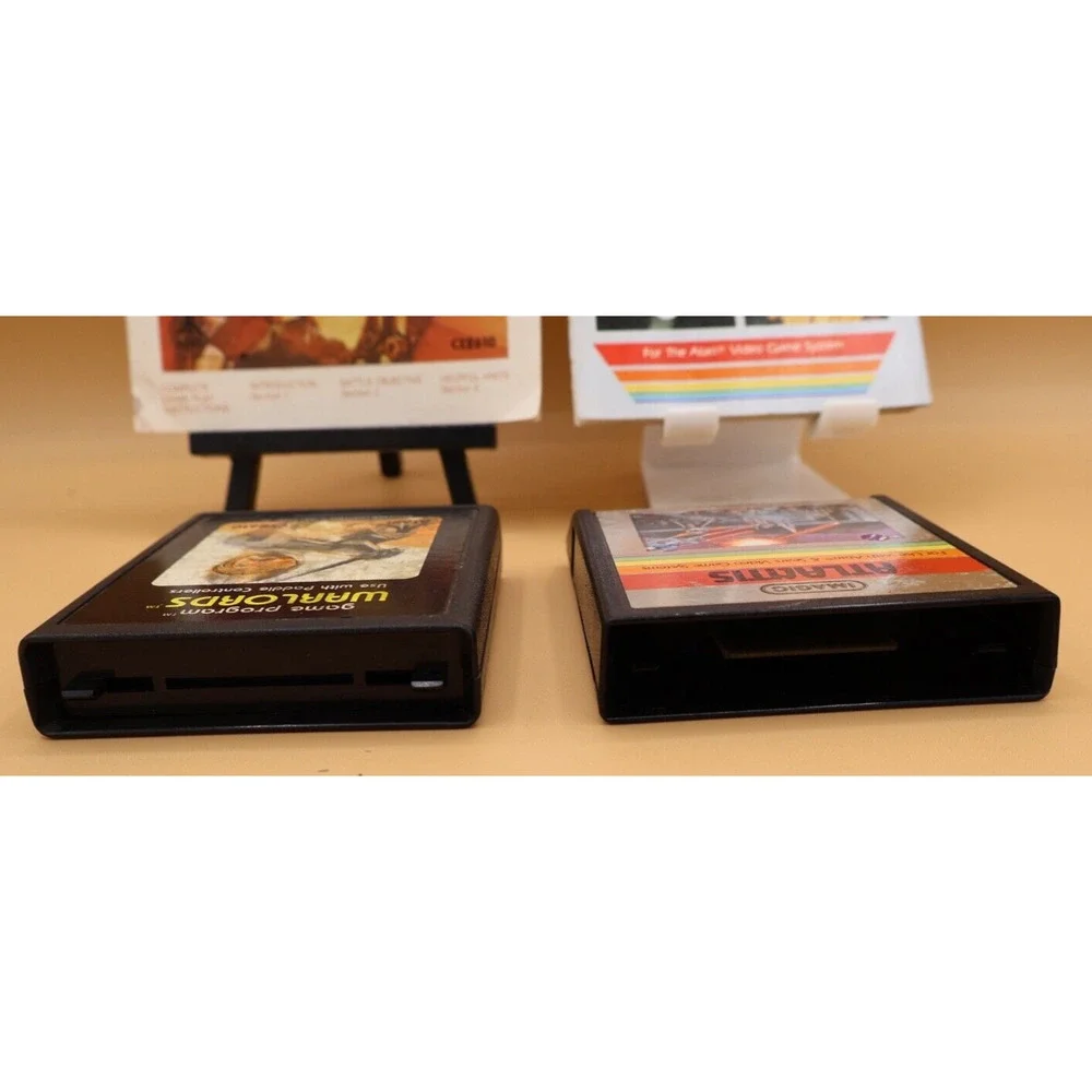 Atari‎ 2600 Warlords With Manual & Imagic Atlantis Untested Video Games Lot of 2